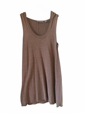Women's Scoop Neck Knit Tank in Taupe